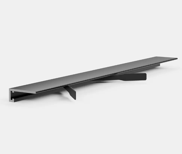 Микроплинтус щелевой плинтус Pro Design Mini 7067 В черный муар RAL 9005 лучшая цена