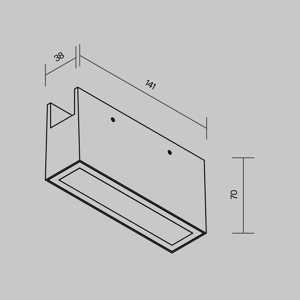 Уличный трековый светильник Outdoor O-TR01-2-S-10WB3K купить