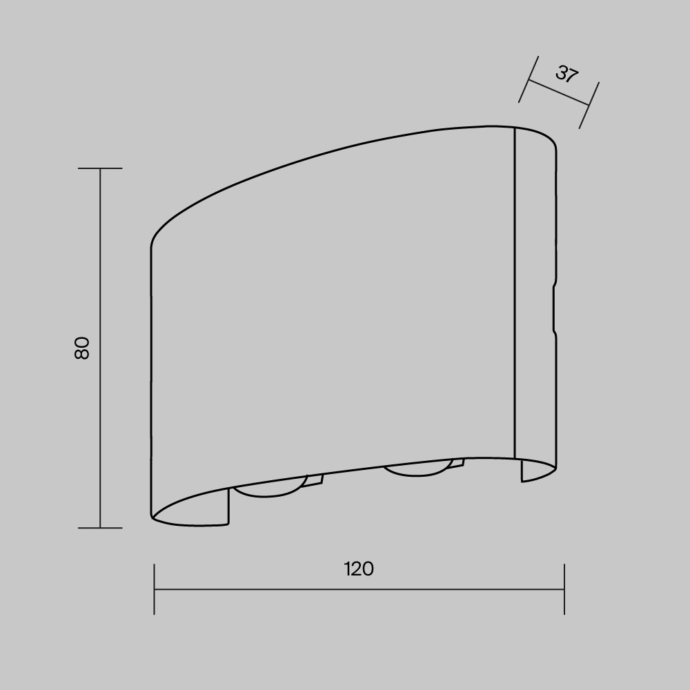Архитектурная подсветка Outdoor O417WL-L4B3K купить
