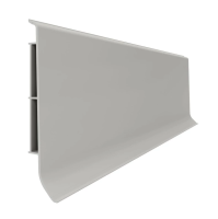 Высокий тонкий плинтус Vilo LINELA 414 СЕРЫЙ RAL 7037