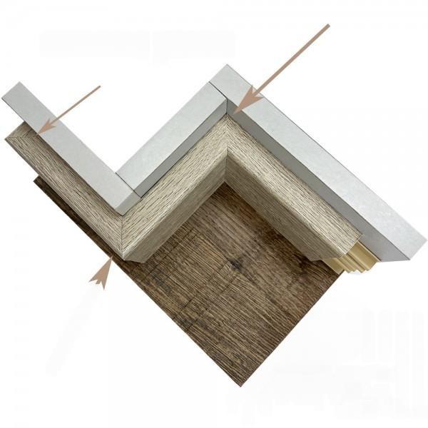 плинтус Rico Concept 80мм Дуб латте (80103) в продаже в магазине