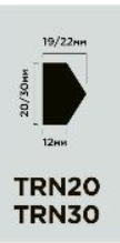 Молдинг HIWOOD совместимый с панелями TRN20 Белый