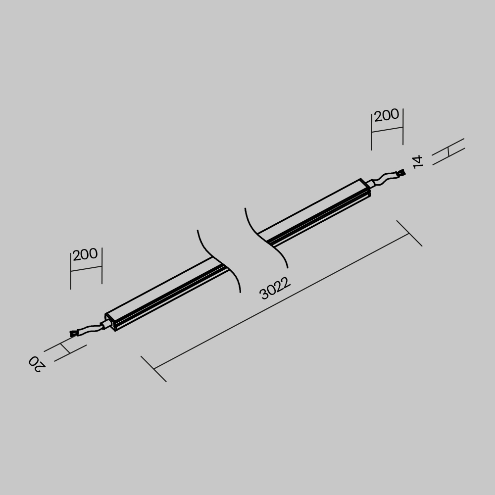 Токоведущий светильник для уличной трековой систем Outdoor O-TR001-LL-L30W3K купить