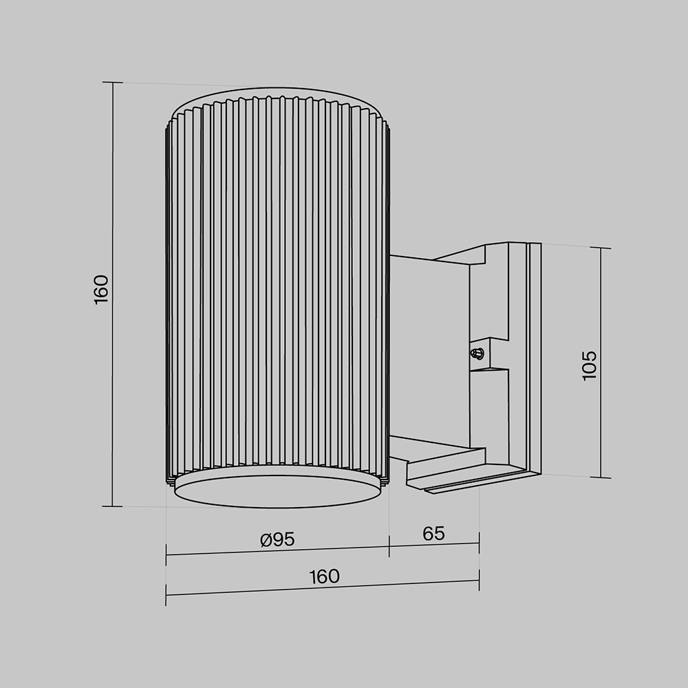 Уличный настенный светильник Outdoor O419WL-01W купить