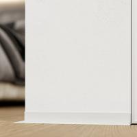 Микроплинтус BFM ProFILE L-образный белый  муар 3 m  с пружинами