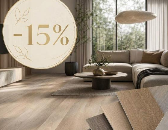 Скидка 15% на клеевые LVT-полы Moduleo