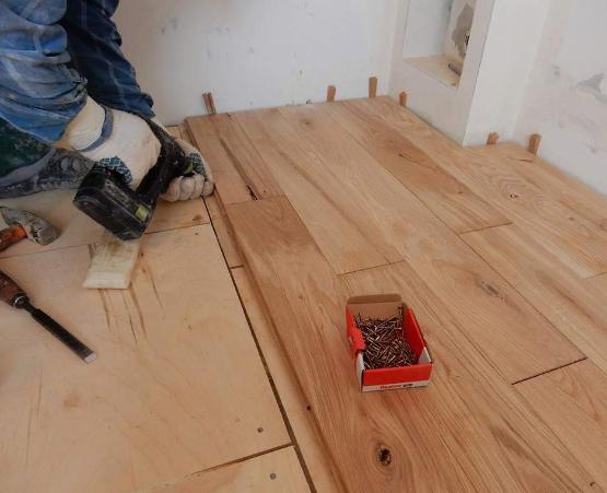 Технология укладки инженерной доски при помощи гвоздей