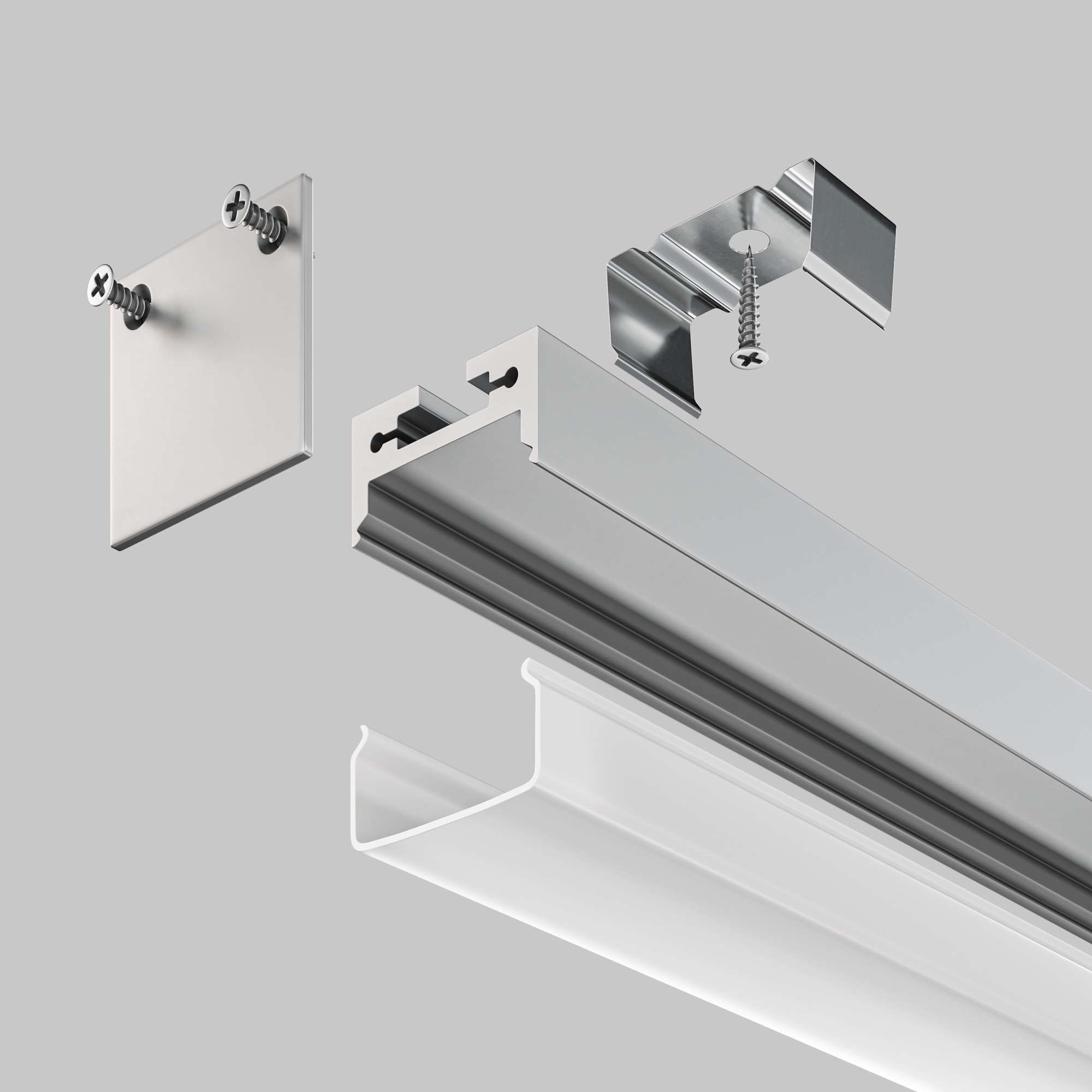 Профиль Led Strip ALM-2020B-S-2M