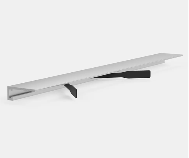 Микроплинтус щелевой плинтус Pro Design Mini 7067 W белый муар RAL 9016 лучшая цена