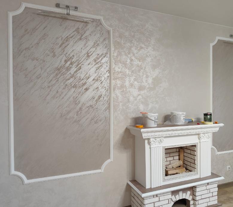 Декоративная краска по цене виниловых обоев