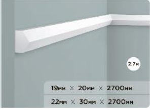 Молдинг HIWOOD совместимый с панелями TRN30 Белый