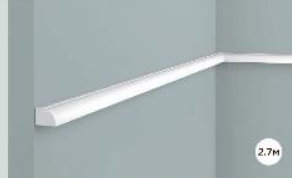 Молдинг HIWOOD совместимый с панелями D16V1 Белый