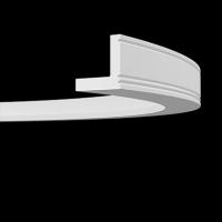 Лепнина ЕВРОПЛАСТ 1.50.226 карниз для скрытого освещения гибкий