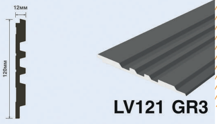 Декоративная панель из фитополимера HIWOOD LV121 GR3