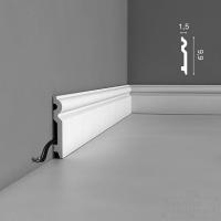 Плинтус напольный гибкий из полиуретана Orac Axxent SX137F