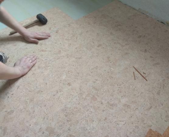 Инструкция по укладке клеевых пробковых полов 