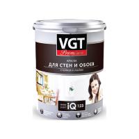 Краска VGT PREMIUM для стен и обоев IQ 123 БАЗА С стойкая к мытью, 7 л (9,5 кг)