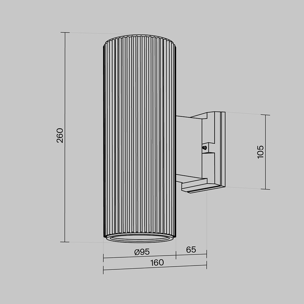 Уличный настенный светильник Outdoor O419WL-02W купить