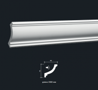 Лепнина ЕВРОПЛАСТ 1.50.215 карниз для скрытого освещения