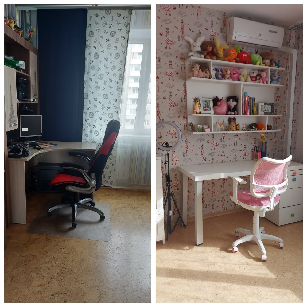 Пробковый пол с замком Пробковый пол с замком в детской