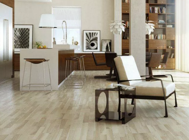 Паркетная доска Барлинек Паркетная доска Барлинек в квартире студии