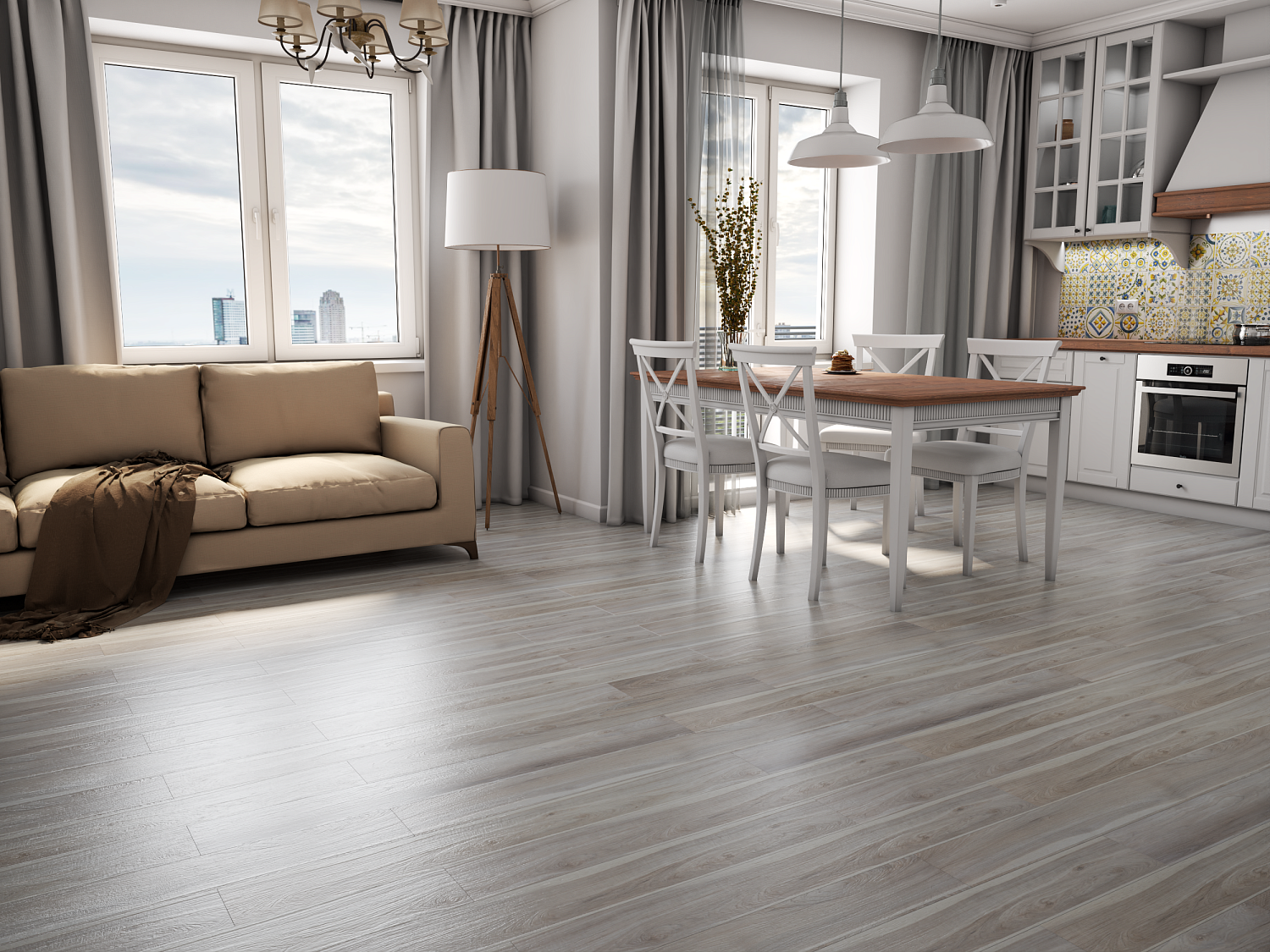 Каменно-полимерный ламинат Art Stone Airy ASL 128, Тис Юге